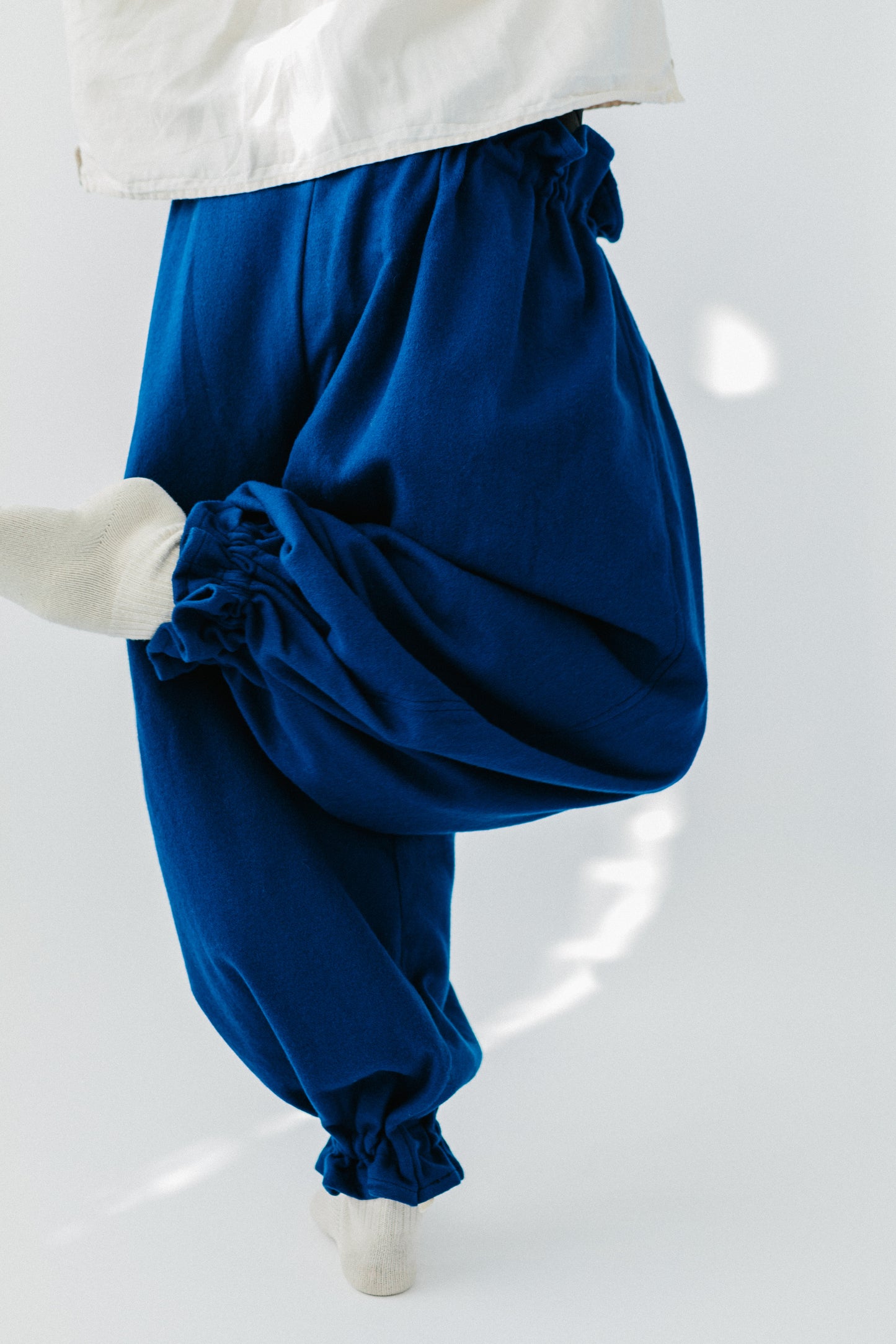Pierrot Pants in Cobalt Wool
