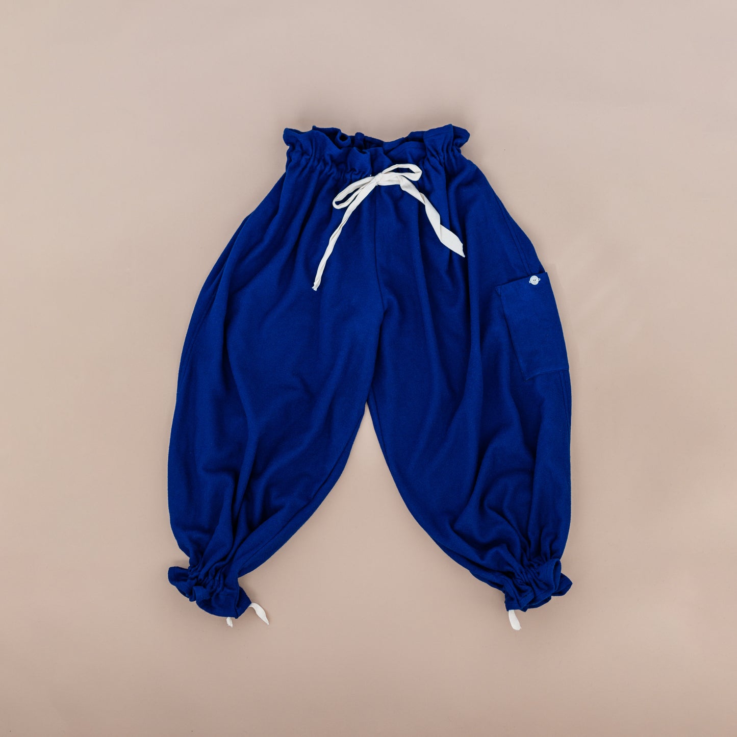 Pierrot Pants in Cobalt Wool