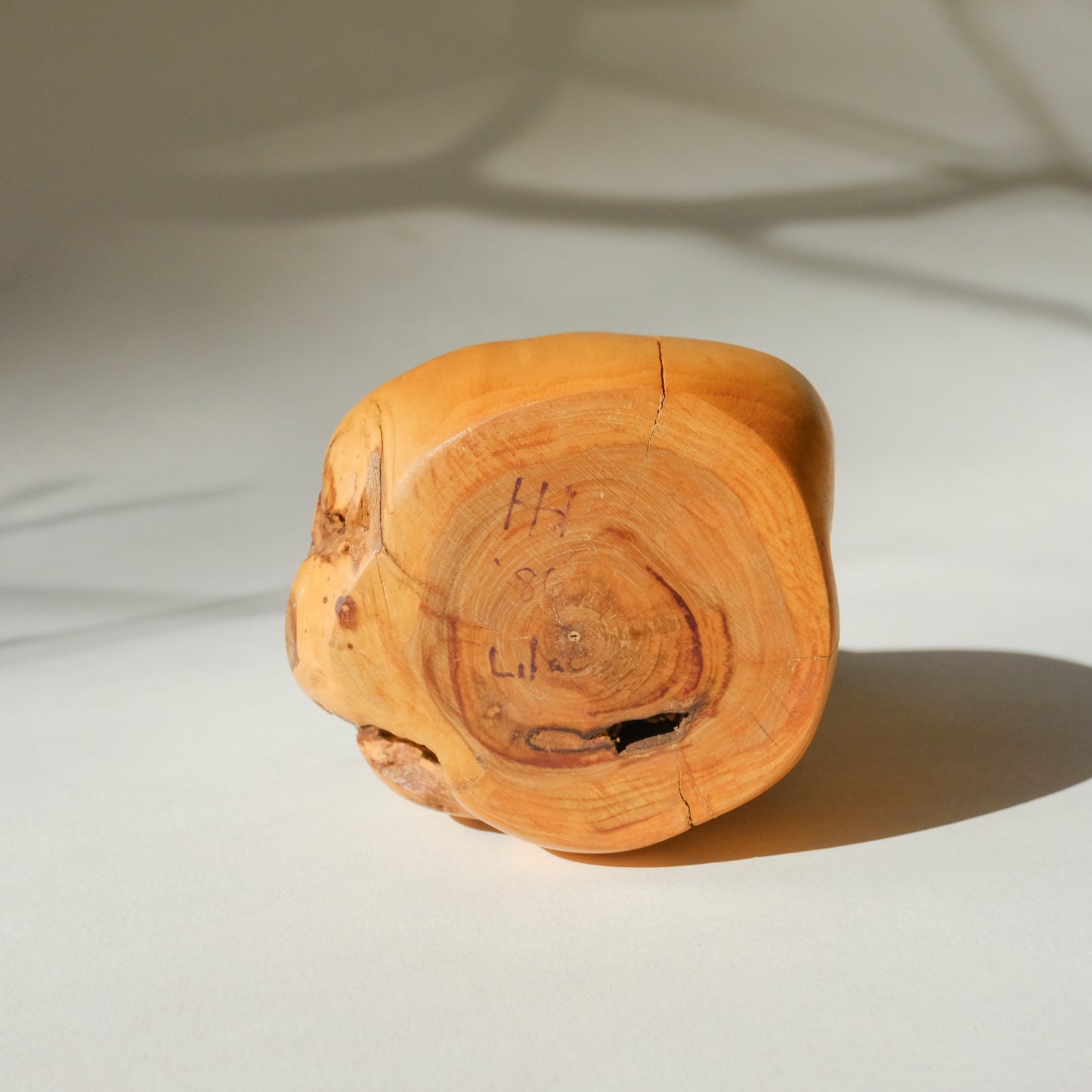 Lilac Wood Vase