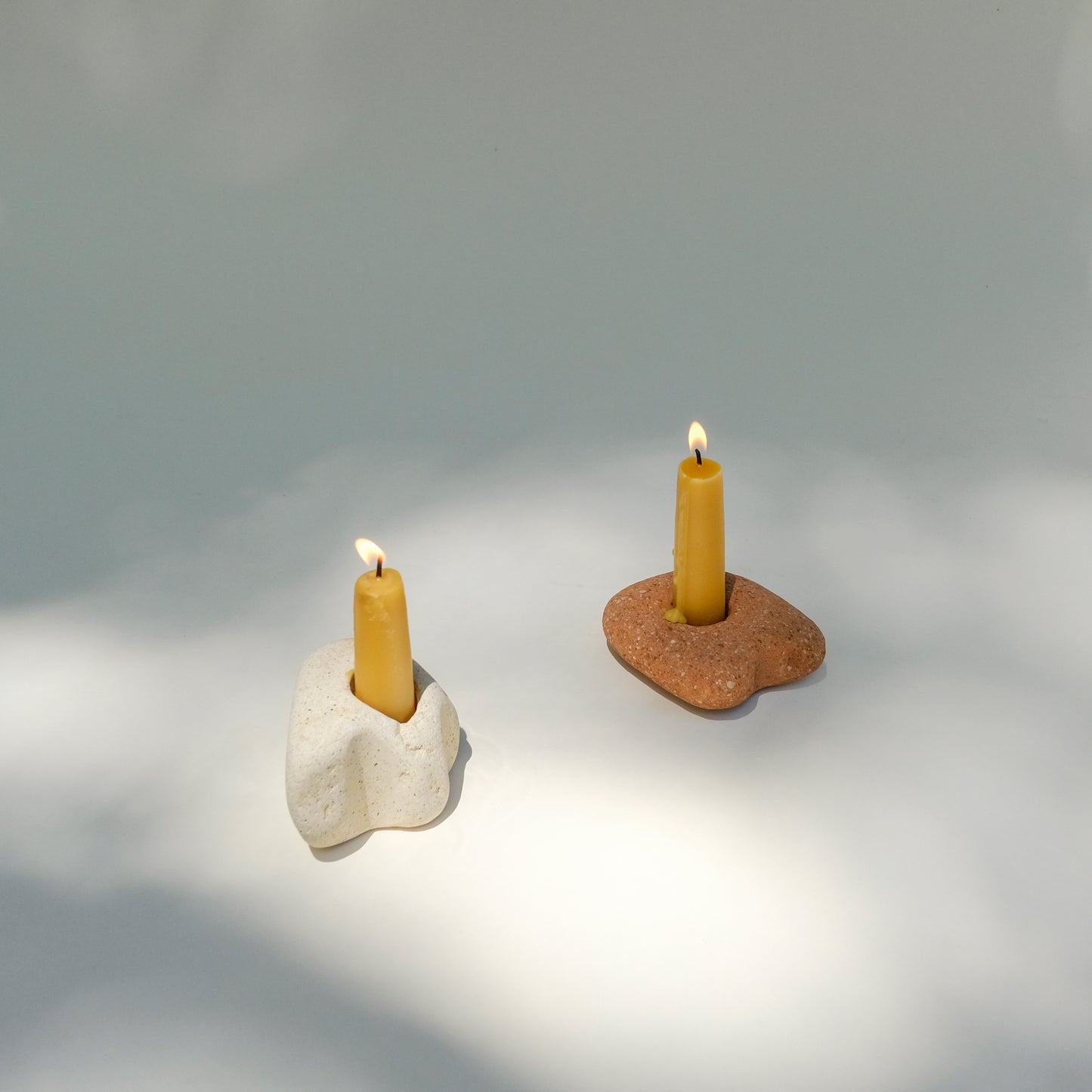 Weathered Brick Candle Holder