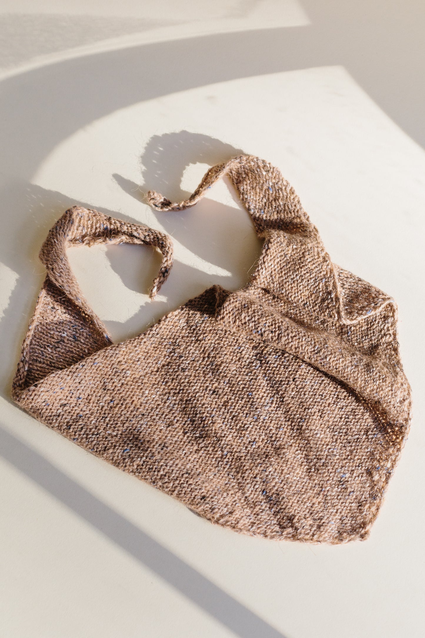 Mini March Shawl in Camel