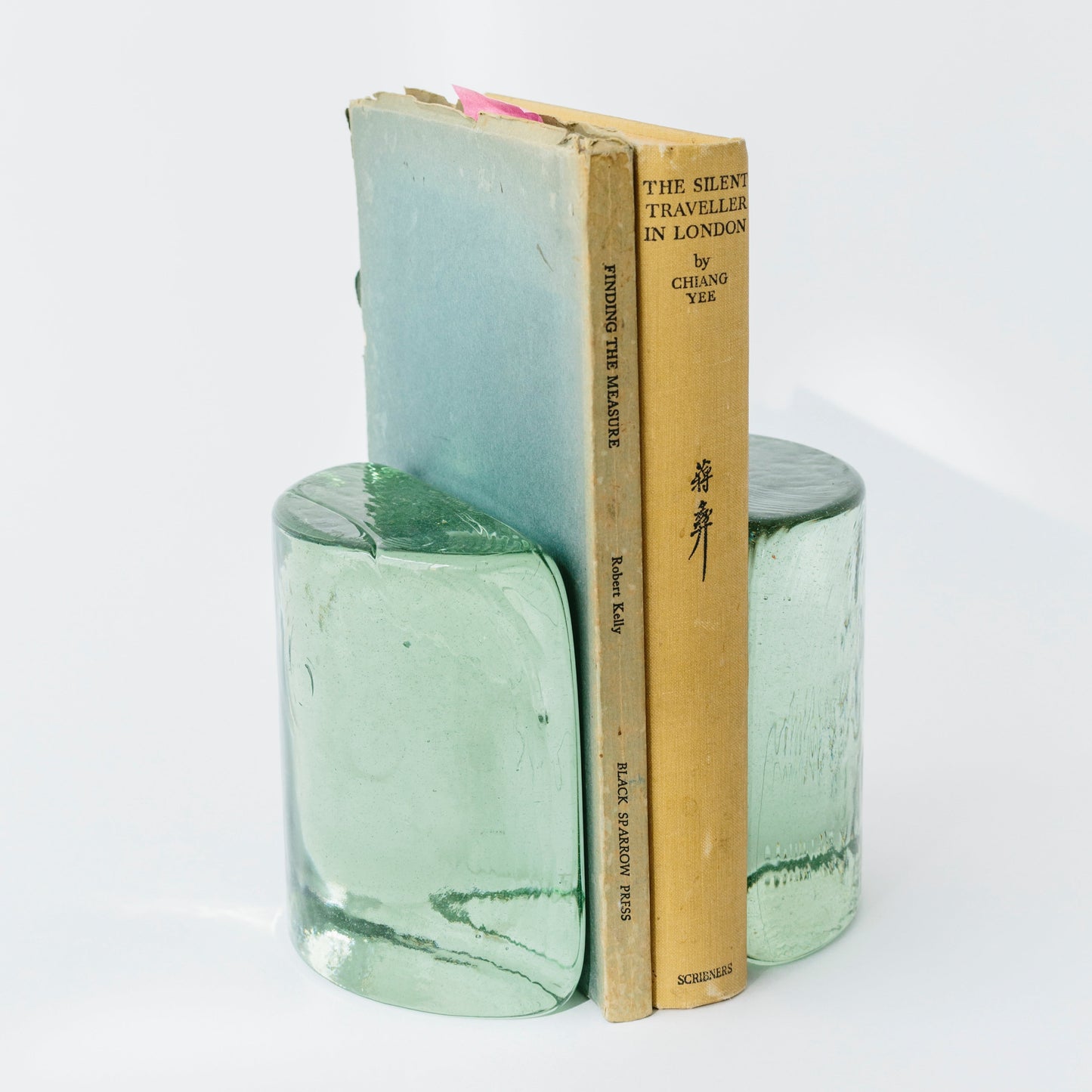 Blenko Seafoam Bookends