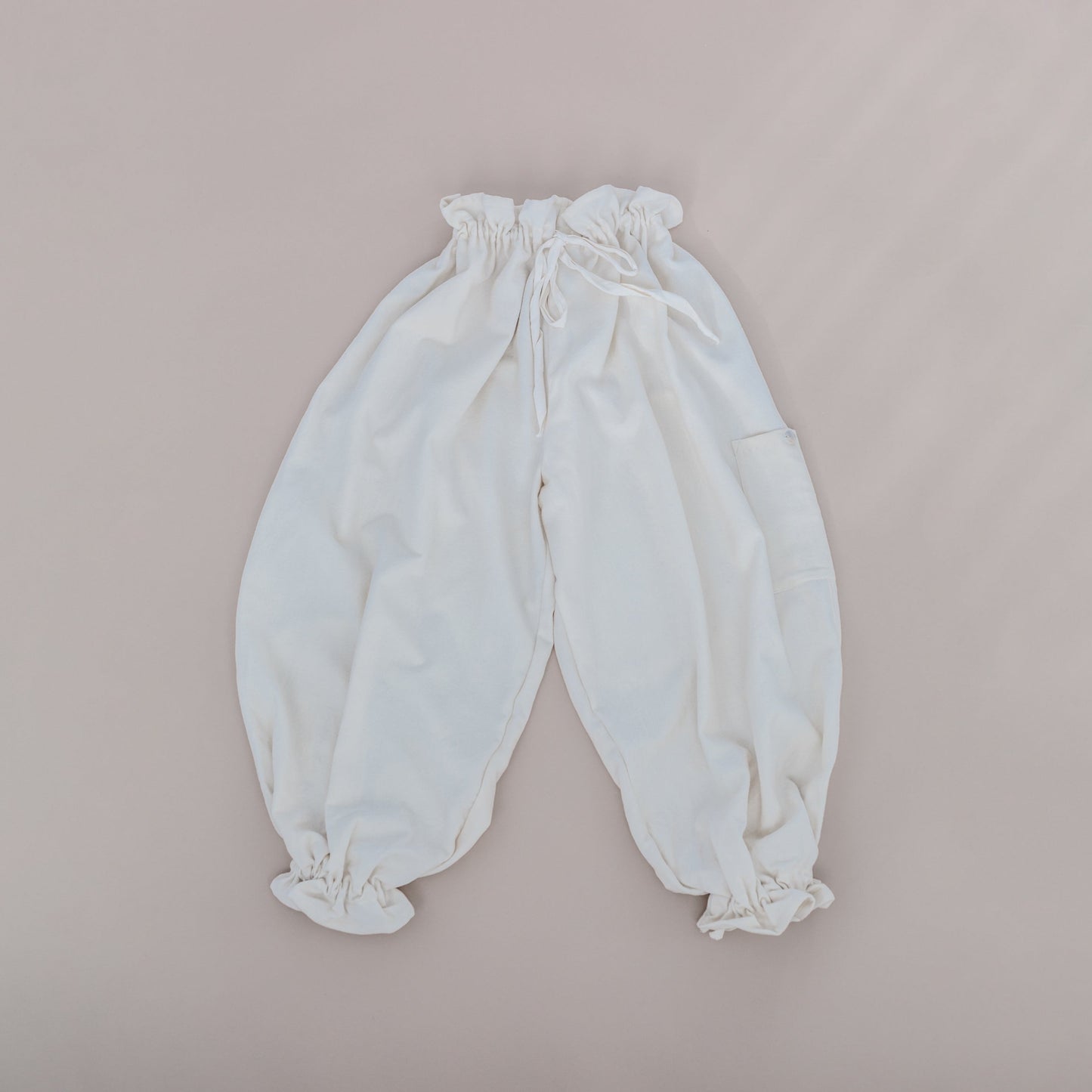 Pierrot Pants in Cream Wool
