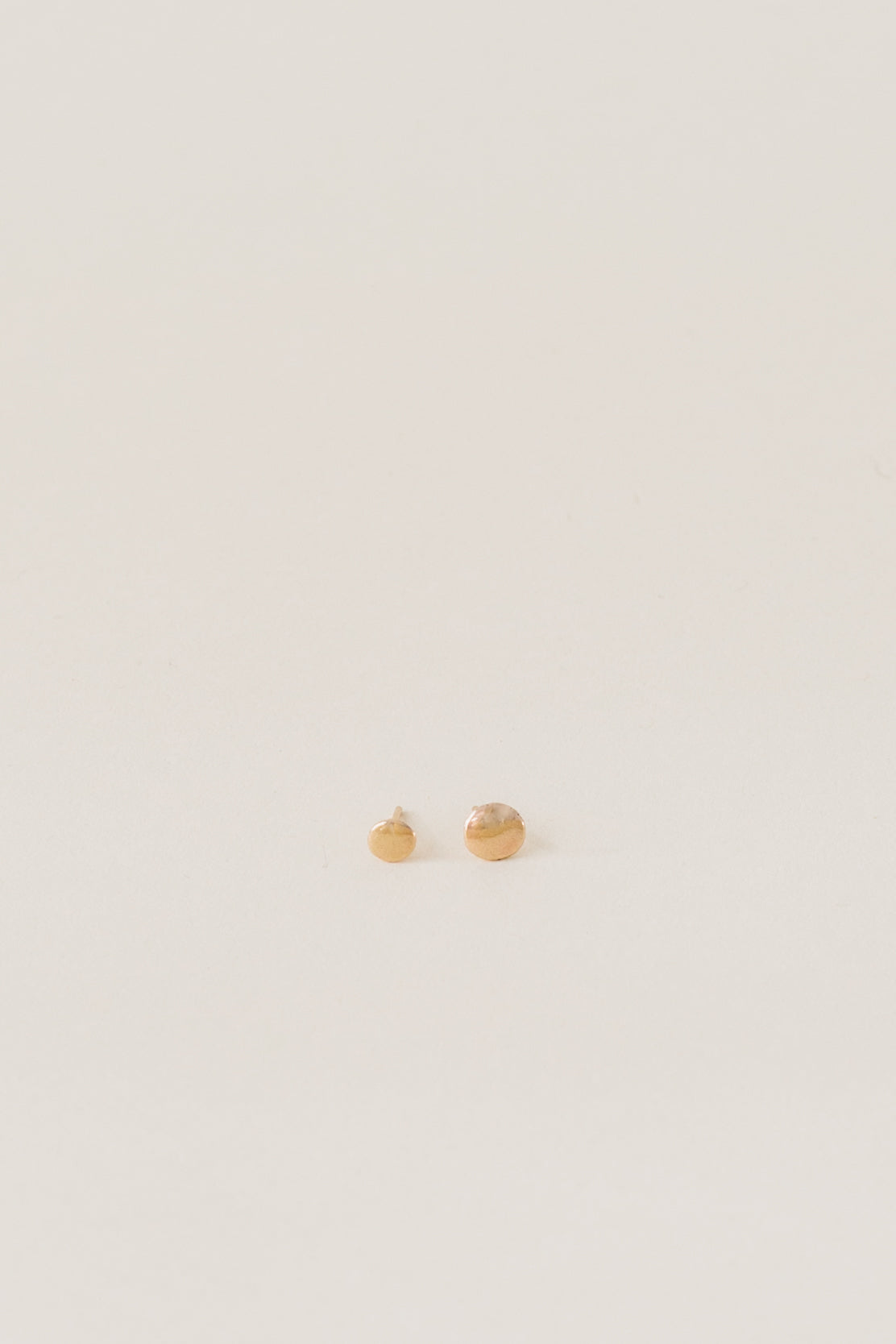 Small Domed 14k Gold Stud