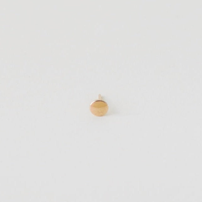 Small Domed 14k Gold Stud