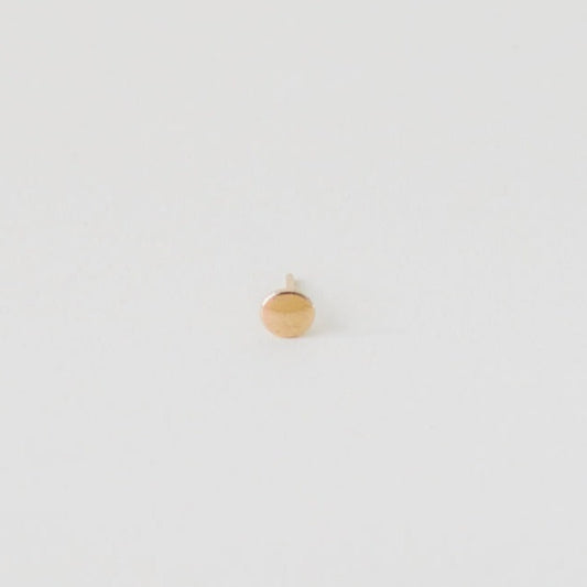 Small Domed 14k Gold Stud