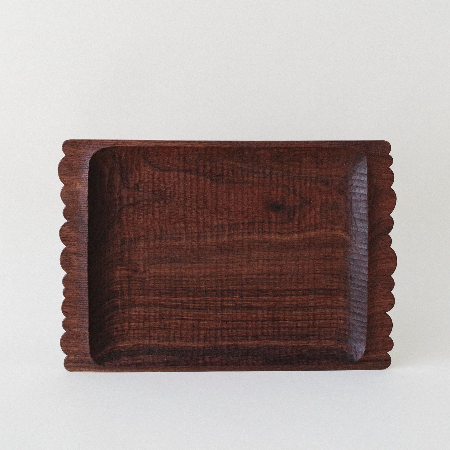 Walnut Scalloped Tray