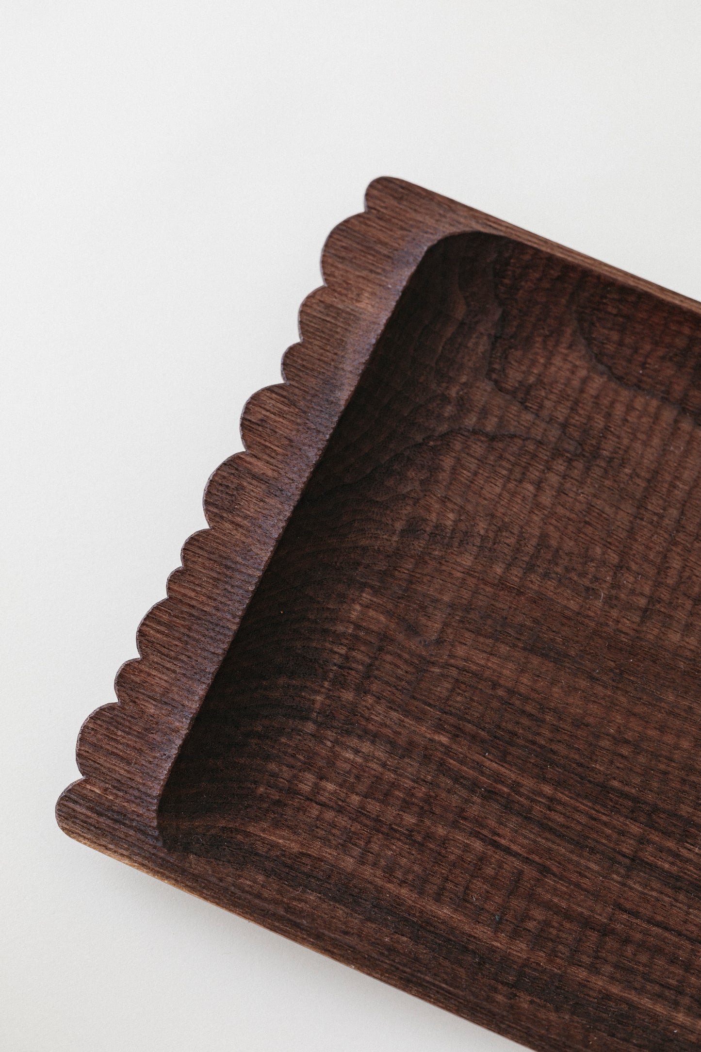 Walnut Scalloped Tray