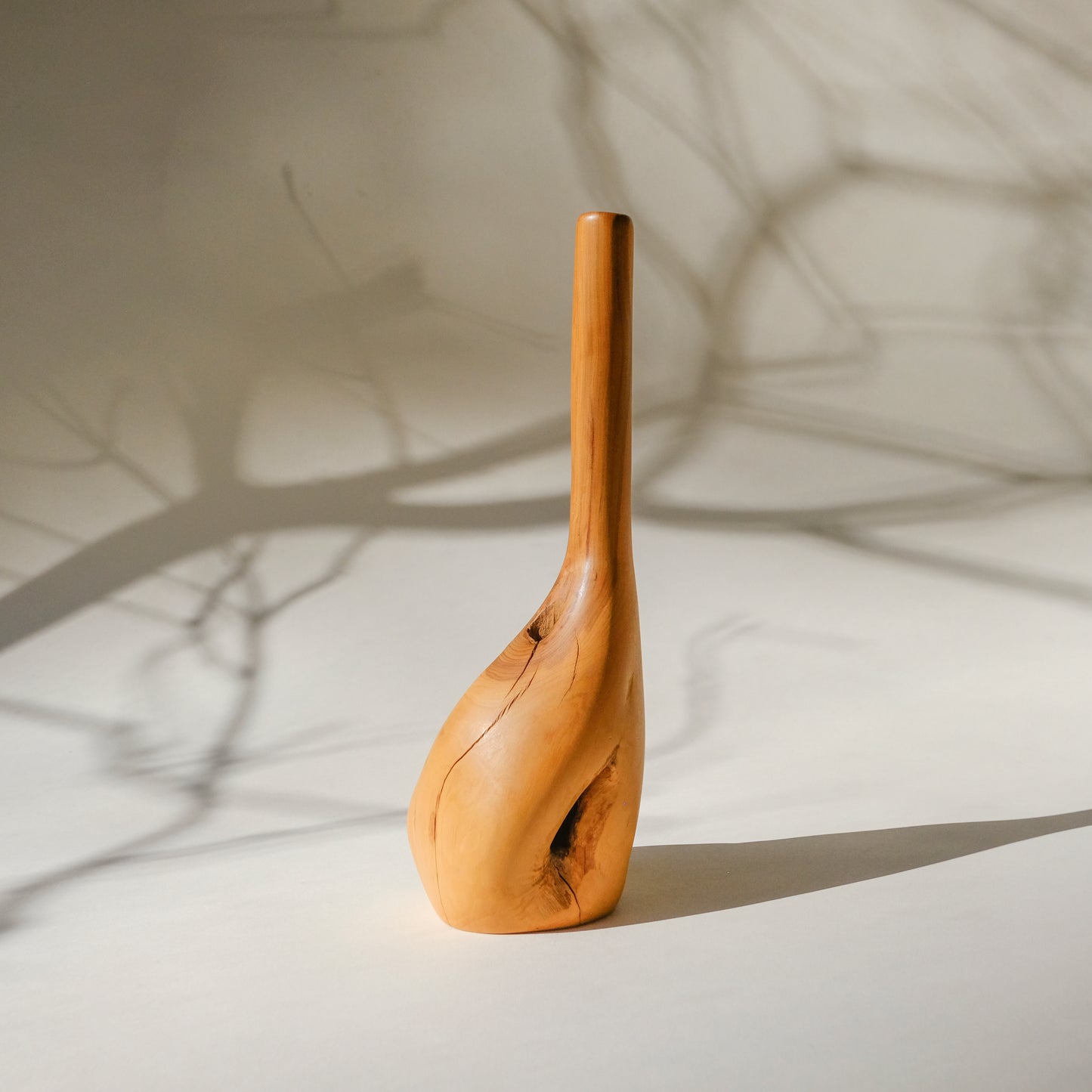Lilac Wood Vase