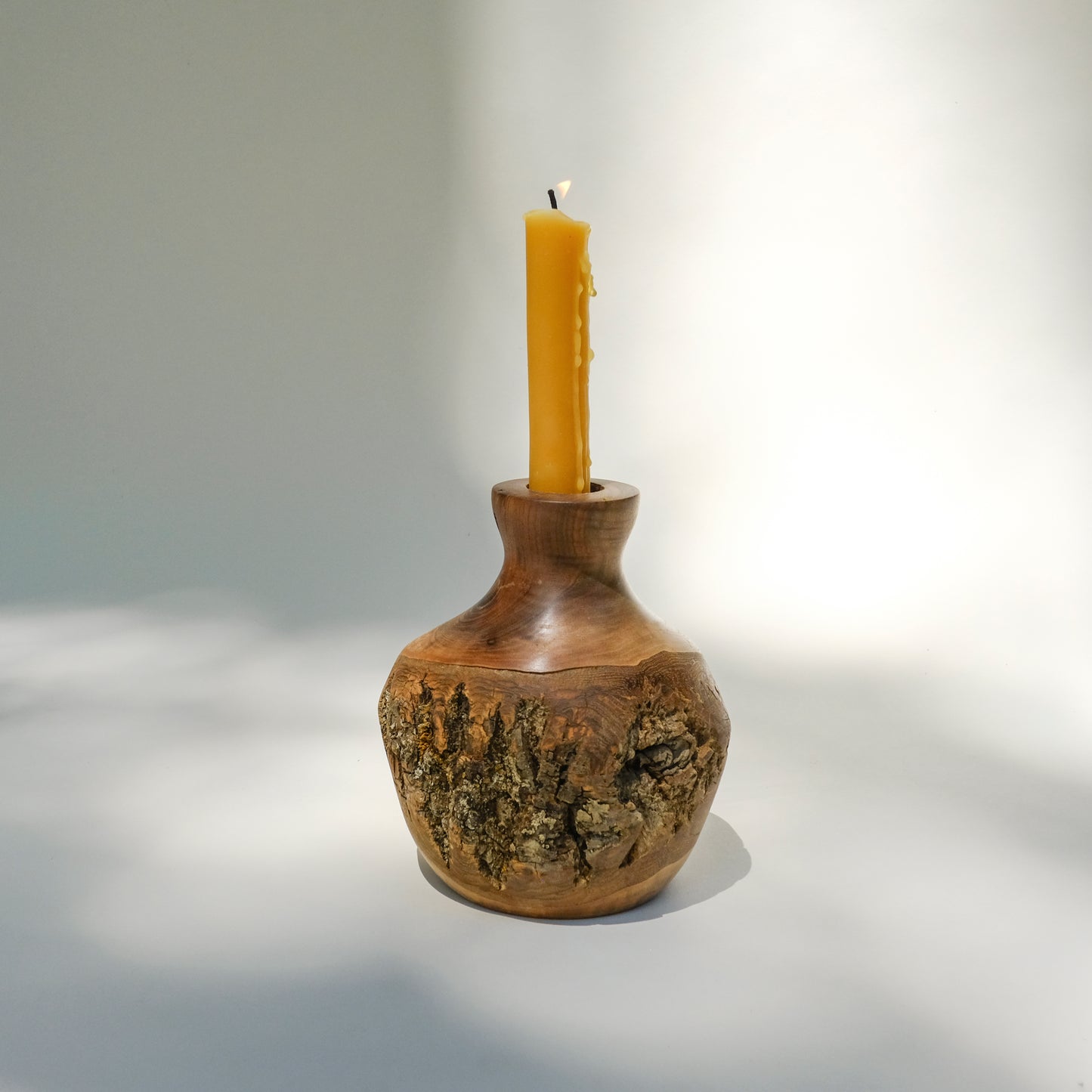 Tree Bark Candle Holder