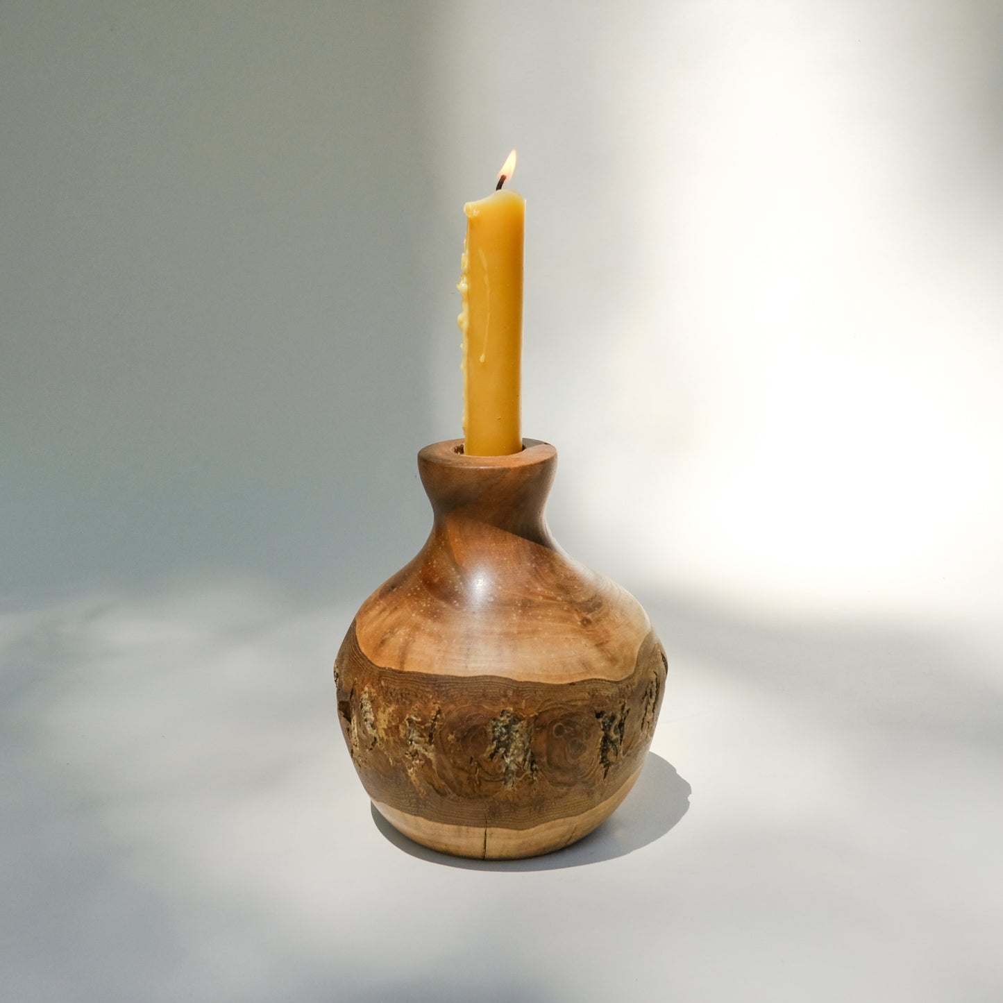 Tree Bark Candle Holder