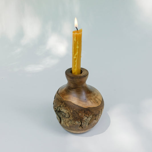 Tree Bark Candle Holder