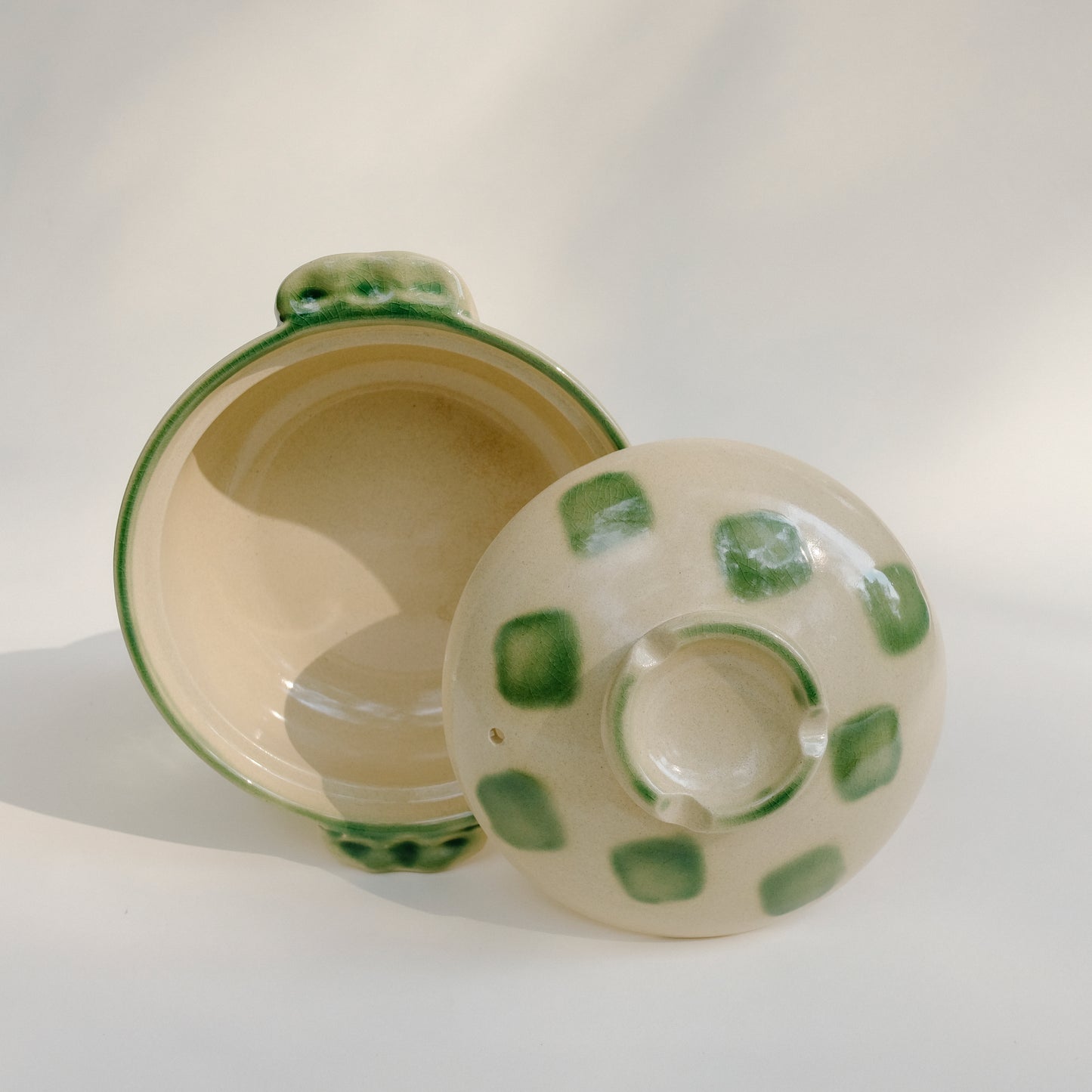 Jade Diamond Lidded Dish